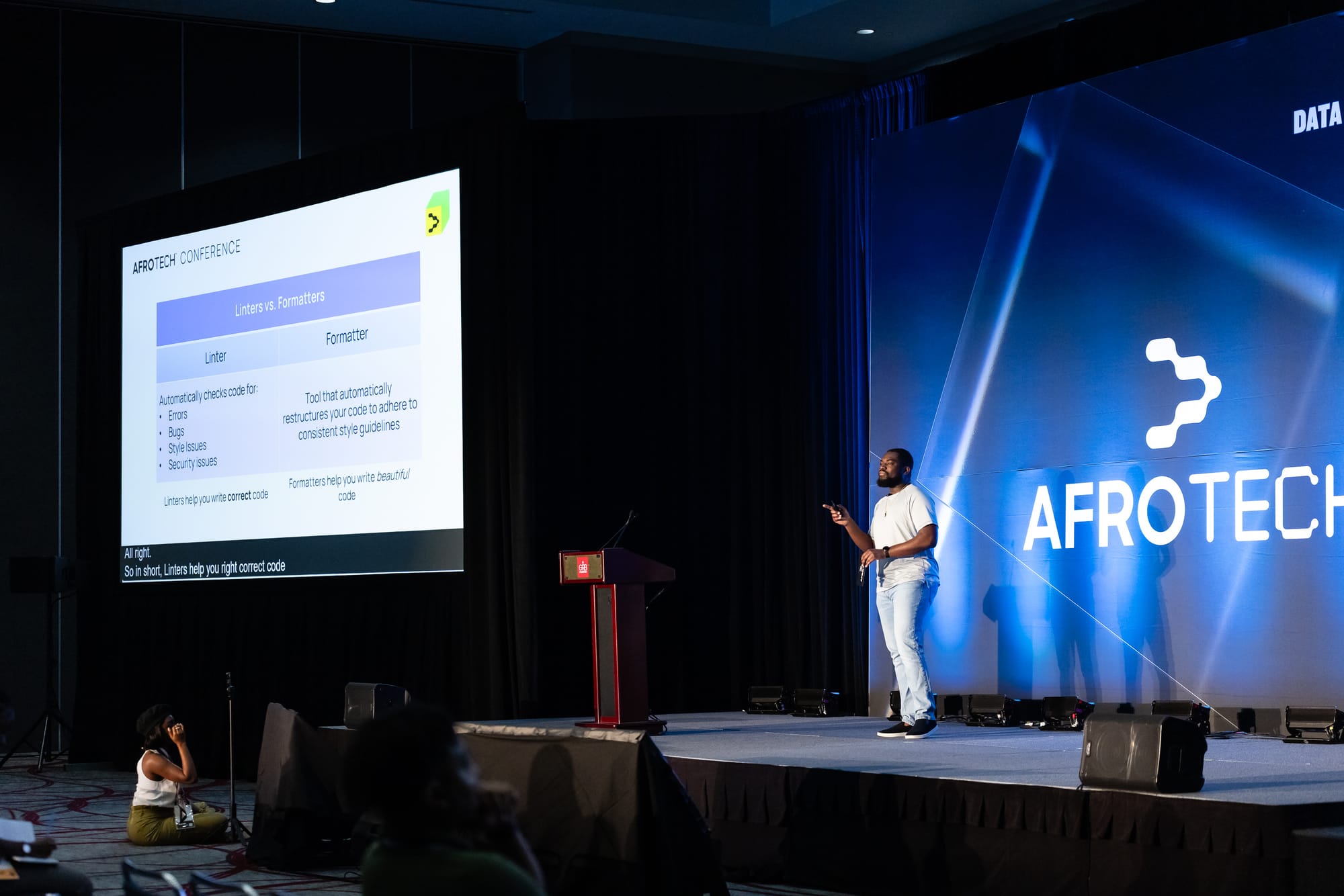 Alex at AfroTech 2024